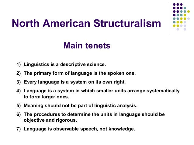 american structuralism bloomfield